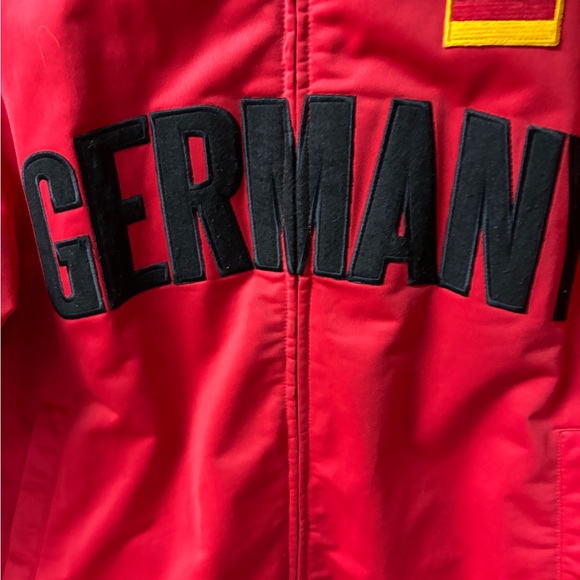5sun Fifth Sun Futbol Track Jacket Germany Soccer Team  Full Zip Red Mens Small - Picture 10 of 10